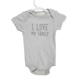 Rabbit + Bear by Emily & Oliver One-Piece Bodysuit 3-6 Mo 100% Organic NWOT